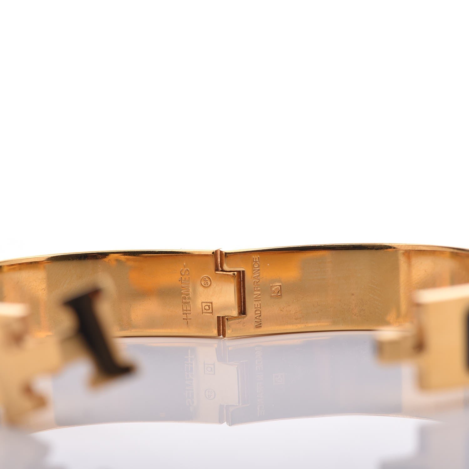Hermes Enamel Narrow Clic Clac H Bracelet PM Black 5 of 6