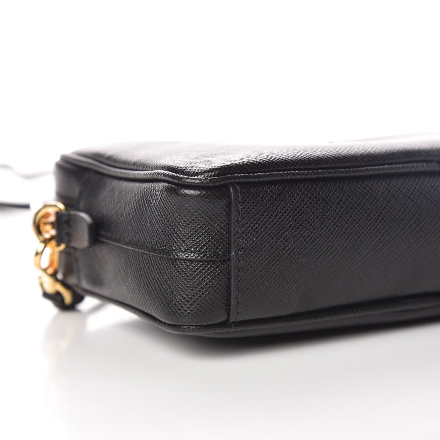 Prada Saffiano Small Camera Crossbody Bag Black 9 of 10