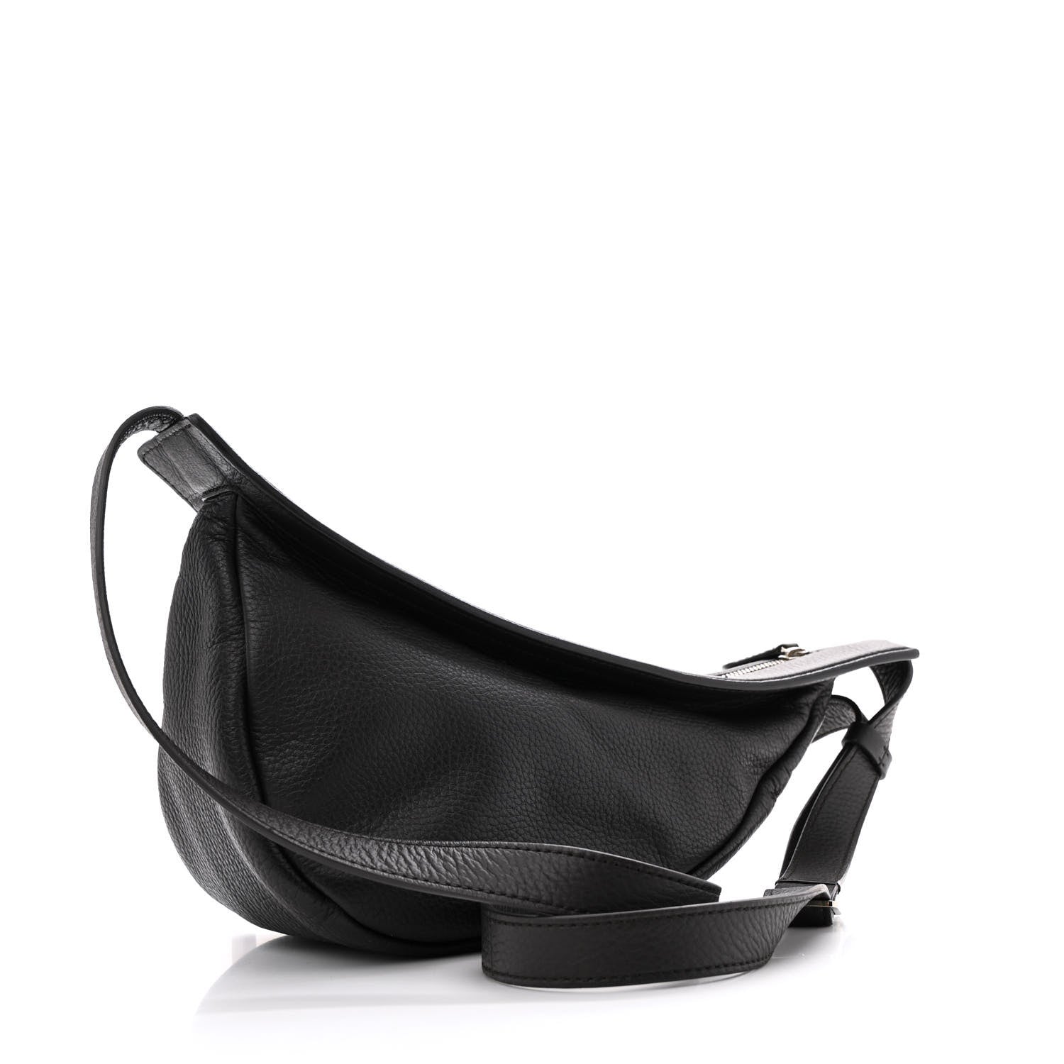 The Row Deerskin Small Slouchy Banana Bag Espresso 3 of 10