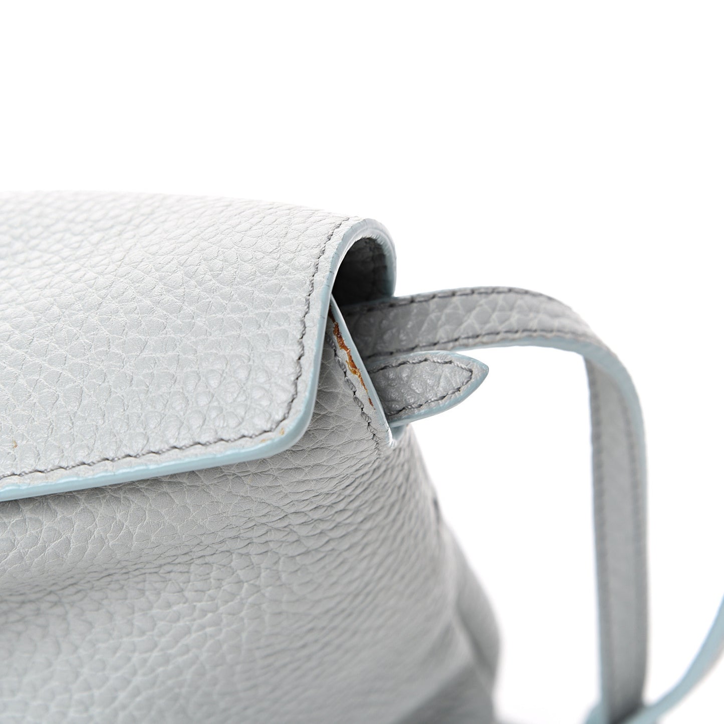 London Grainy Calfskin Small Leah Sky Blue