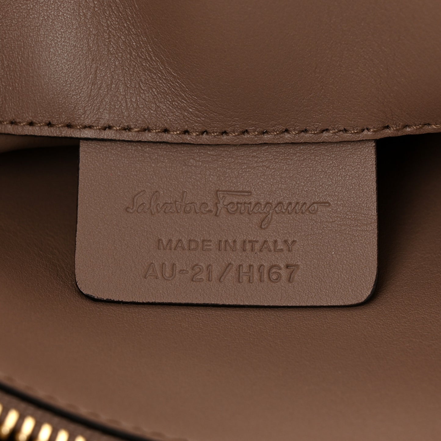Calfskin Large Studio Bag Caraway Seed