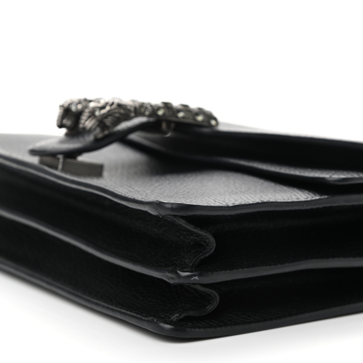 Gucci Pebbled Calfskin Small Dionysus Shoulder Bag Black 10 of 10