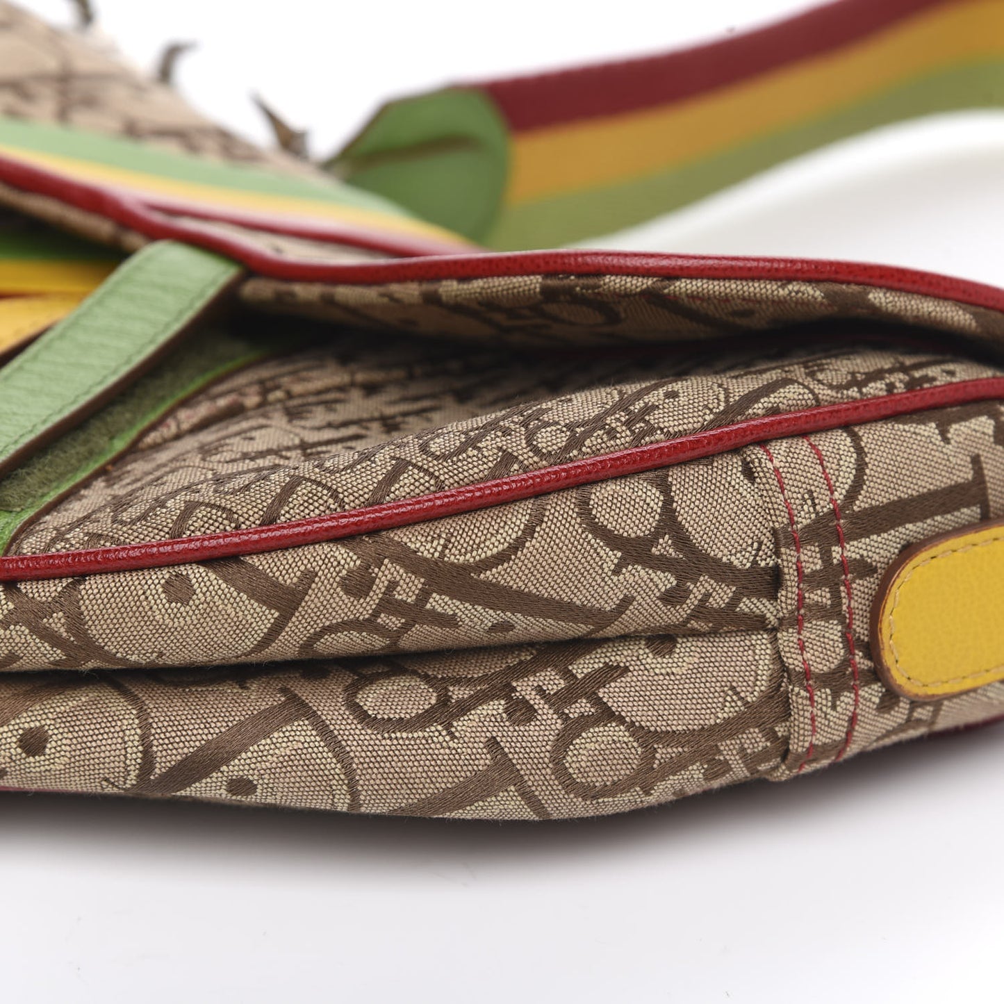 Monogram Rasta Saddle Bag Beige