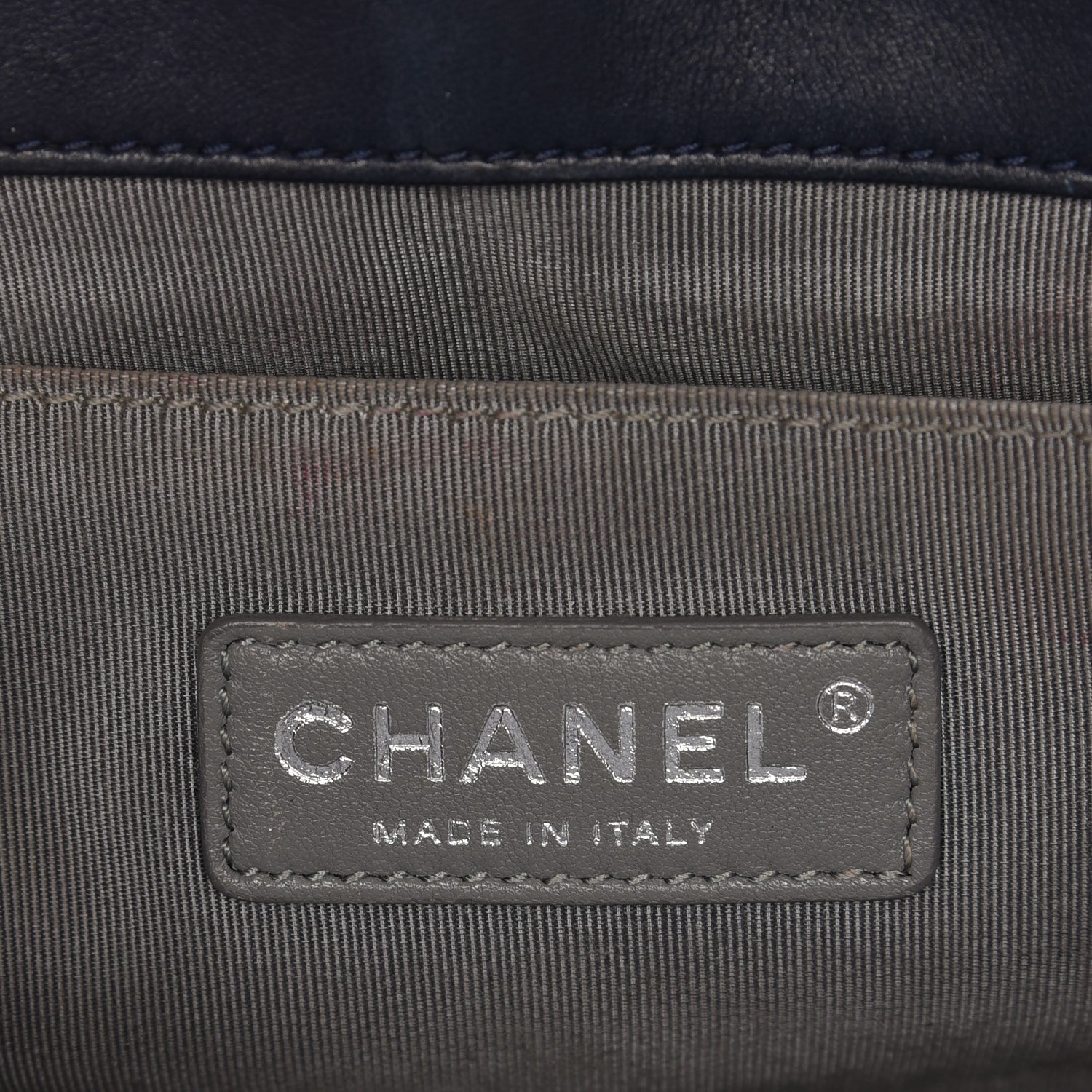 Chanel Lambskin Quilted Medium Boy Flap Dark Blue 6 of 13