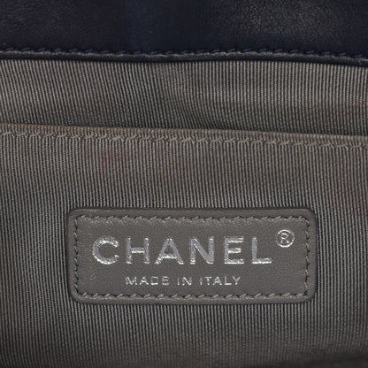 Chanel Lambskin Quilted Medium Boy Flap Dark Blue 6 of 13