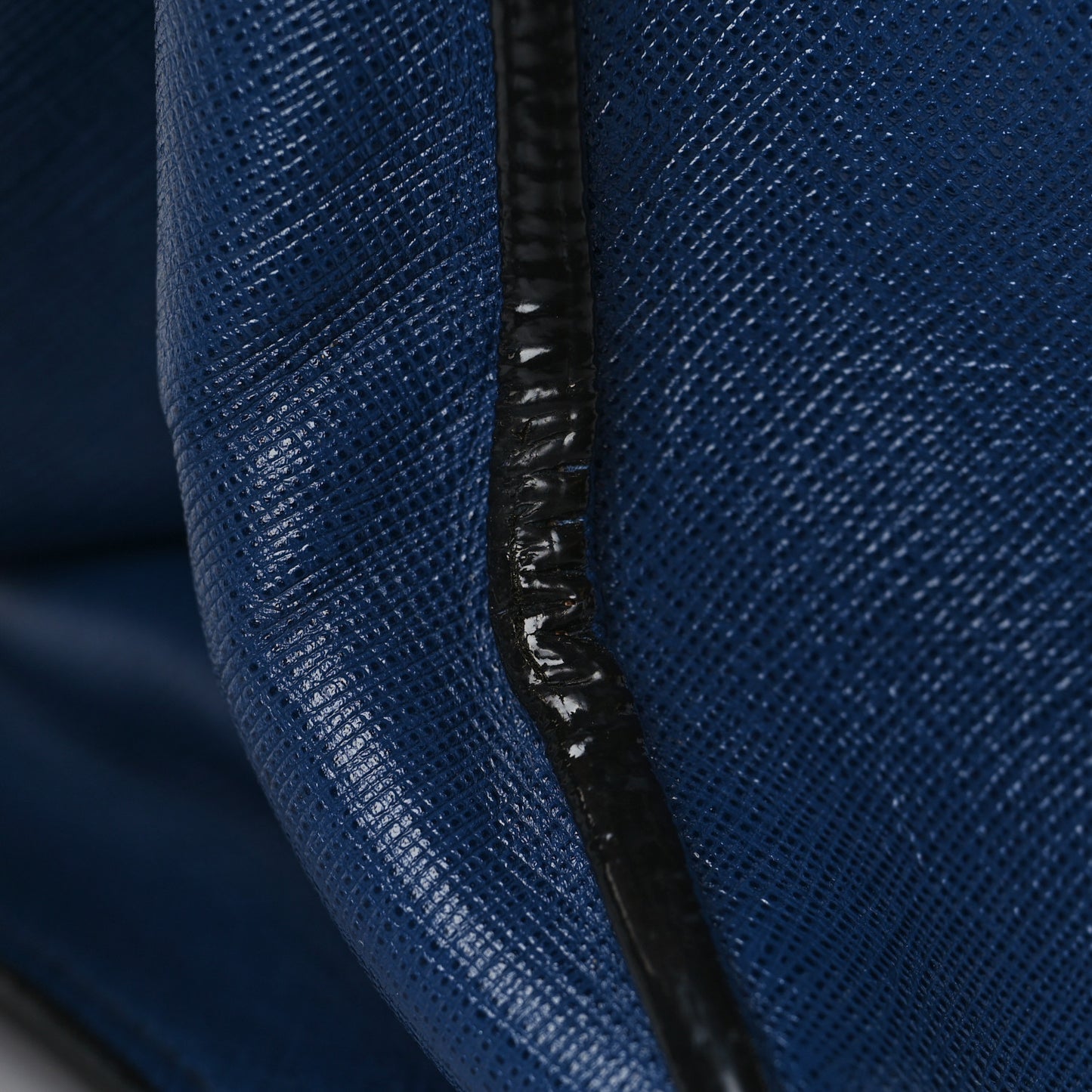 Saffiano Soft Triple Pocket Tote Bluette