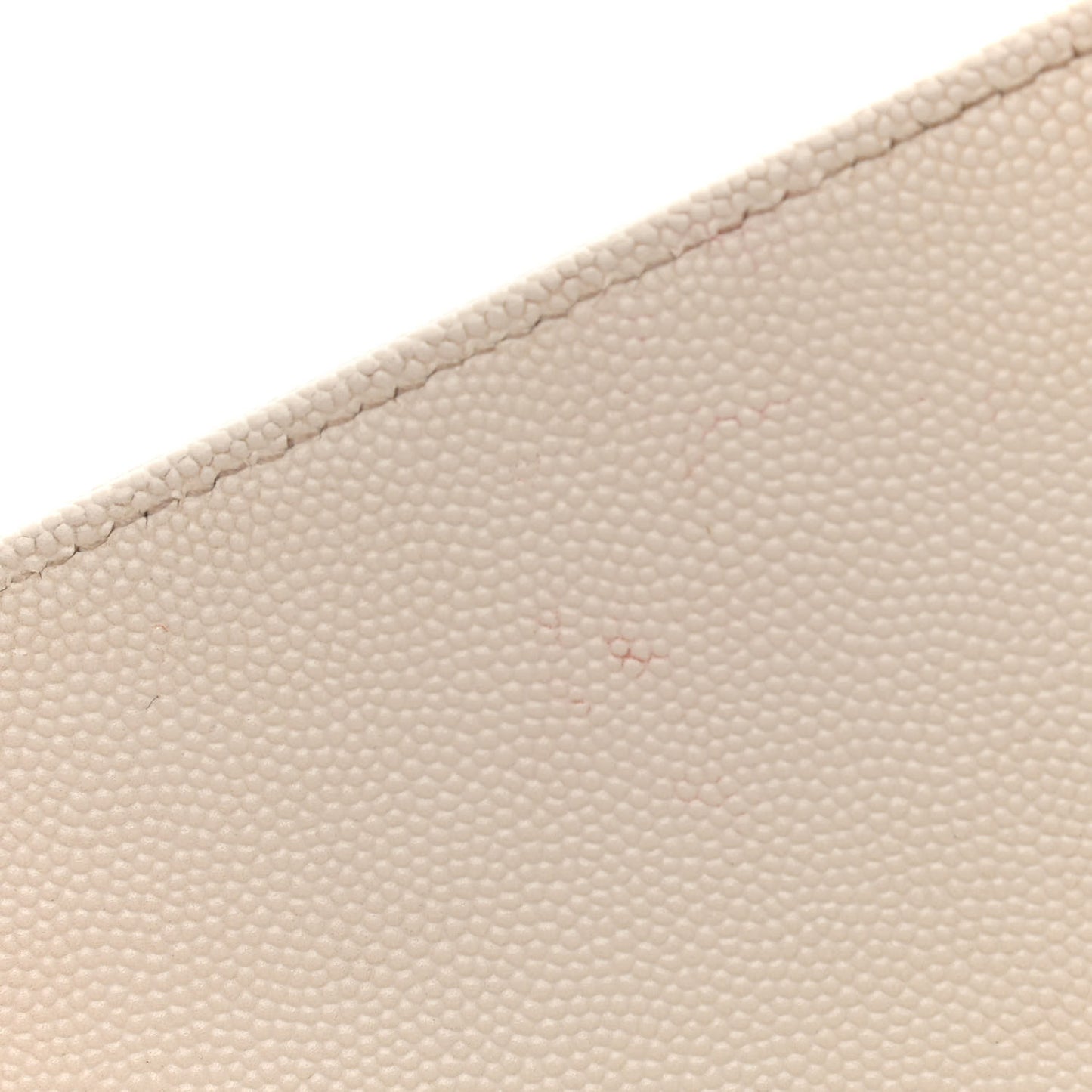 Grain De Poudre Matelasse Chevron Monogram Chain Wallet White