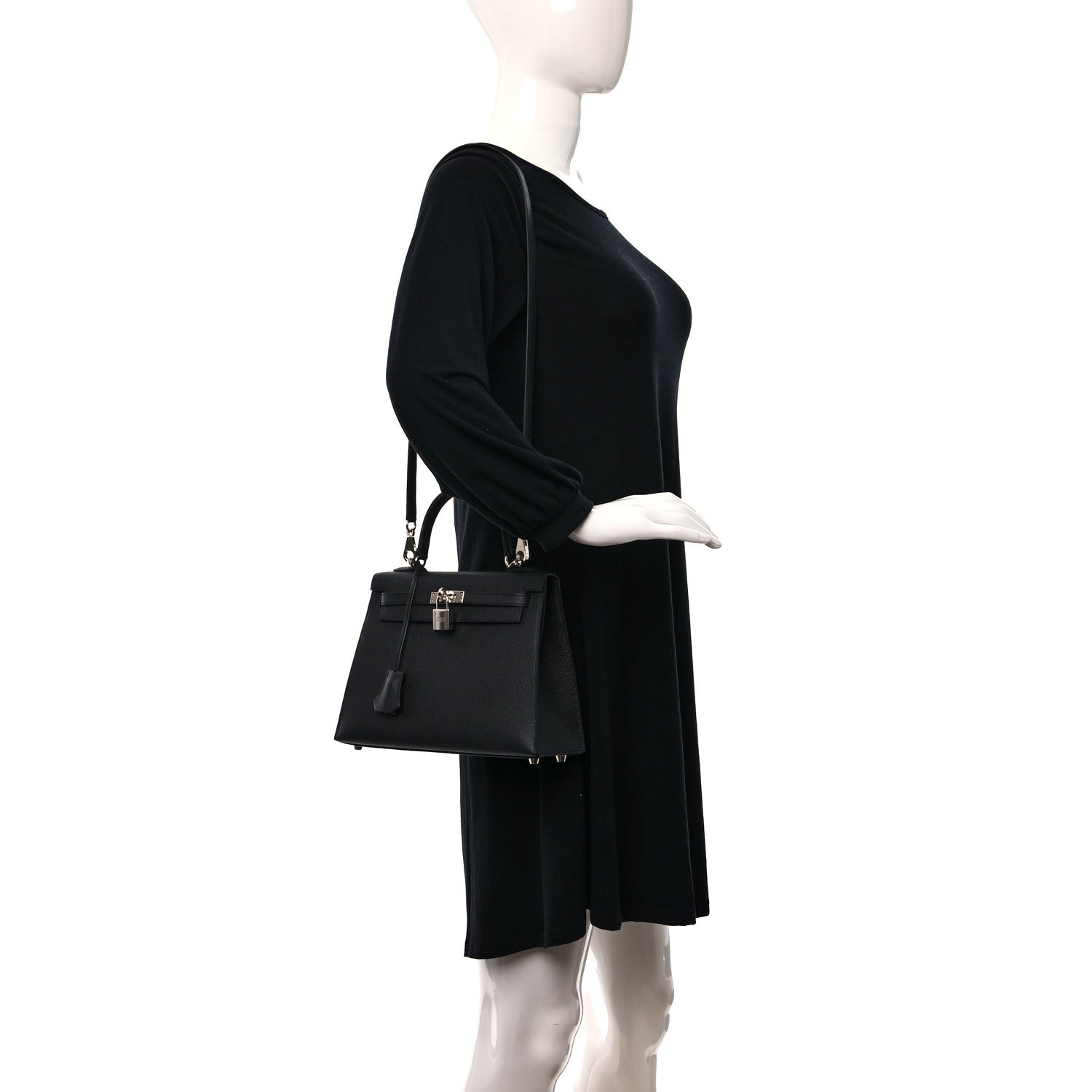 Hermes Epsom Kelly Sellier 25 Black 3 of 9