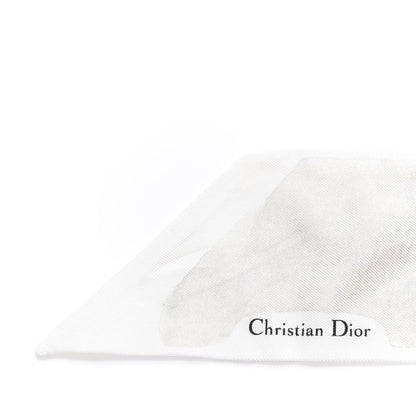 Christian Dior Silk Mitzah Scarf Off White 5 of 6