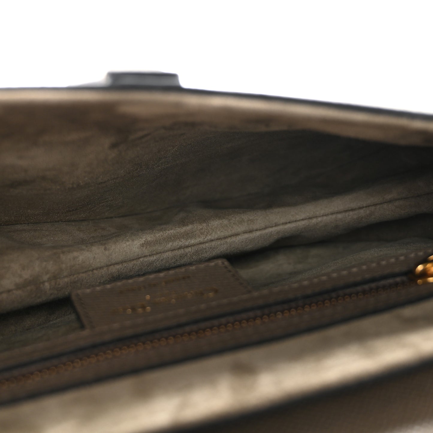 Grained Calfskin Saddle Bag With Strap Clay Green