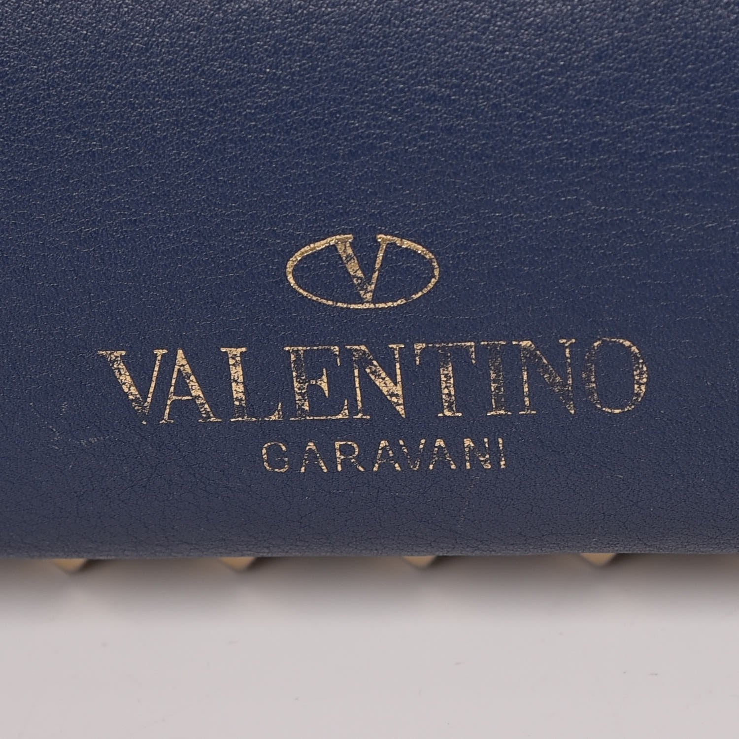 Valentino Garavani Vitello Medium Rockstud Tote Indigo 7 of 21