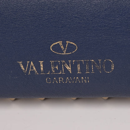 Valentino Garavani Vitello Medium Rockstud Tote Indigo 7 of 21