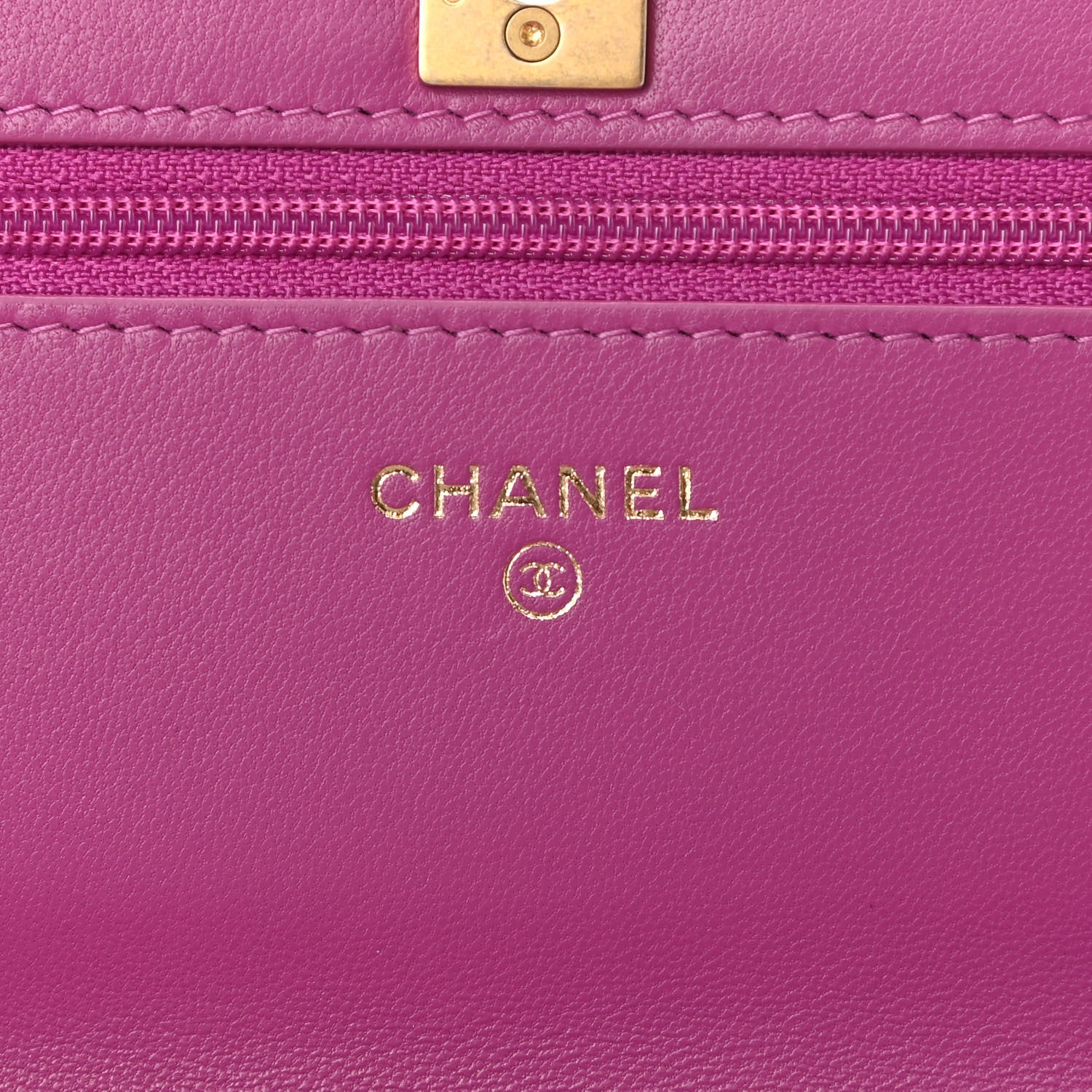 Chanel Lambskin Quilted Pearl Crush Wallet on Chain WOC Pink 5 of 11
