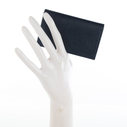 Prada Saffiano Bi-Fold Card Holder Wallet Baltico 2 of 7