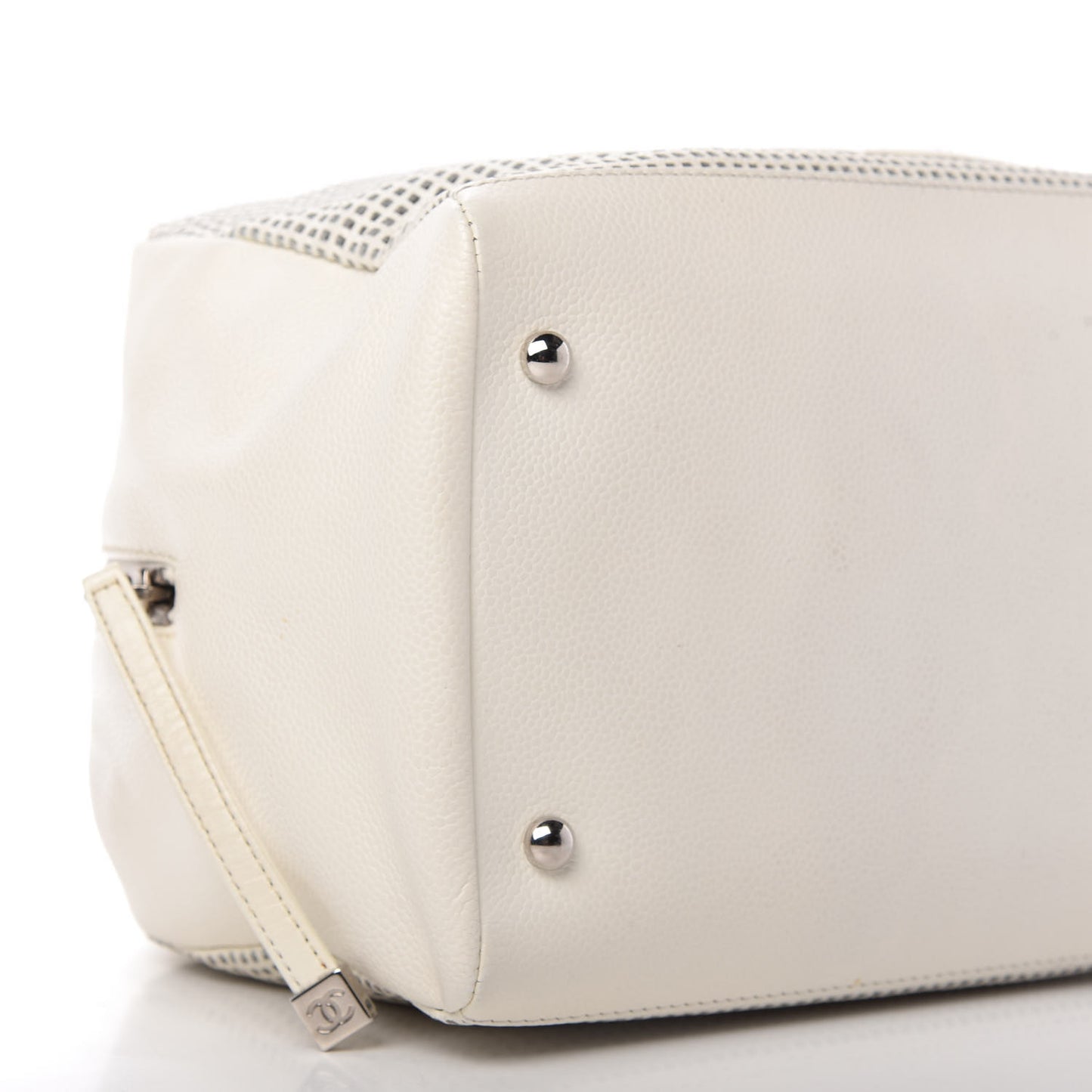 Caviar Perforated Bowler White