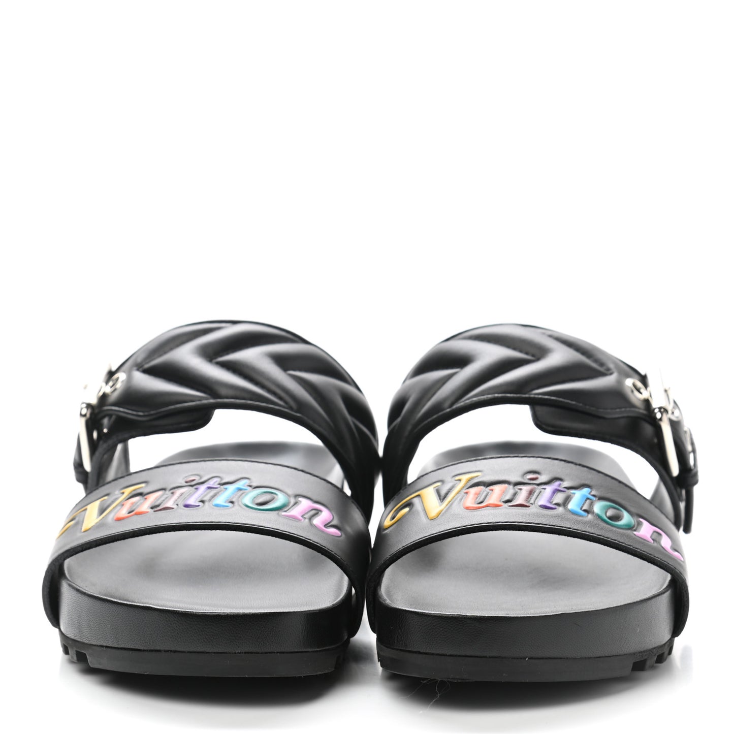 Calfskin New Wave Bom Dia Mule Sandals 37 Black