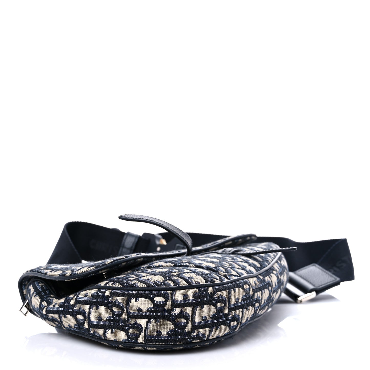 Oblique Mens Saddle Bag Blue