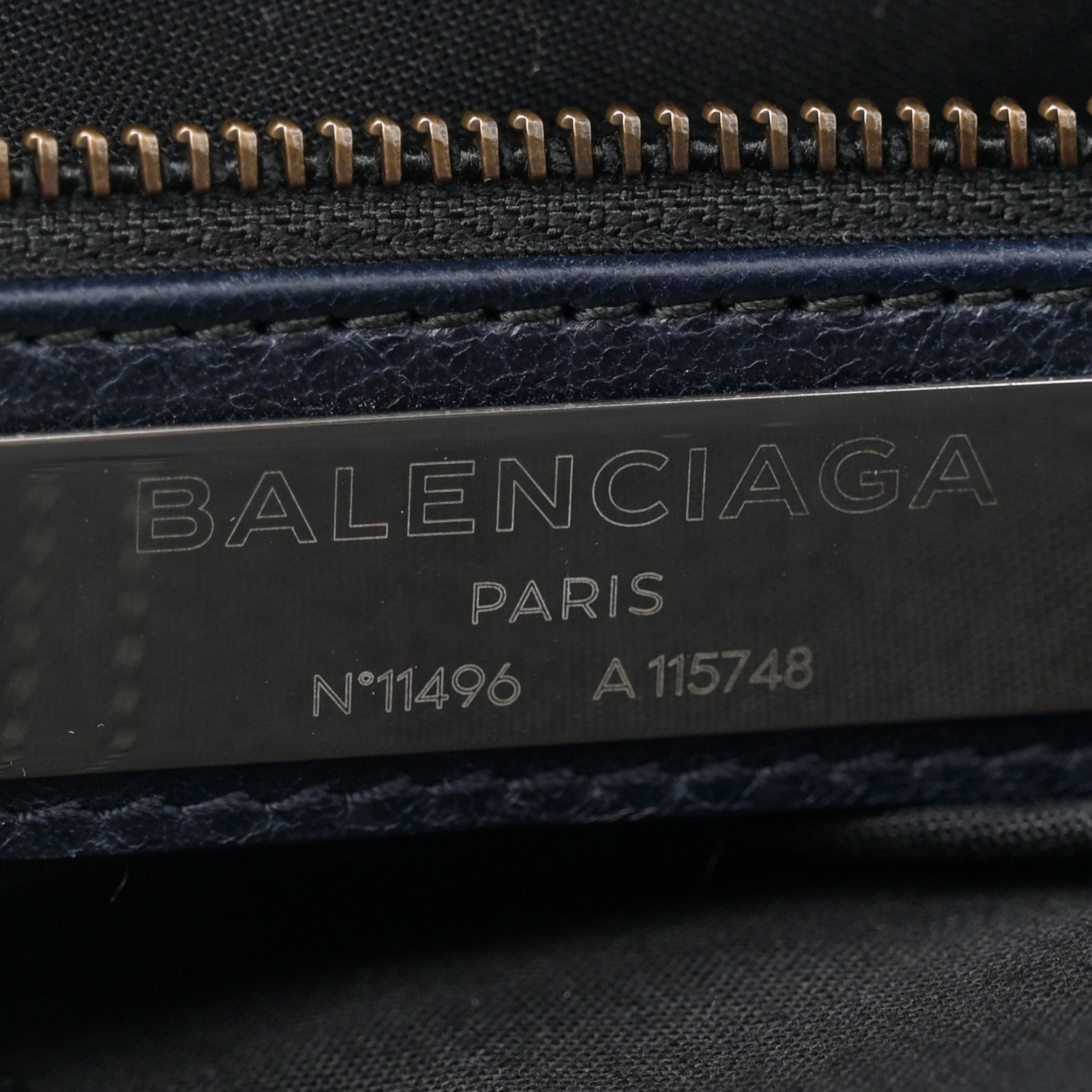 Balenciaga Agneau Classic Hardware City Bleu Nuit Dark Sea 7 of 12