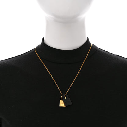 Hermes Swift Small O'Kelly Pendant Necklace Black 2 of 6