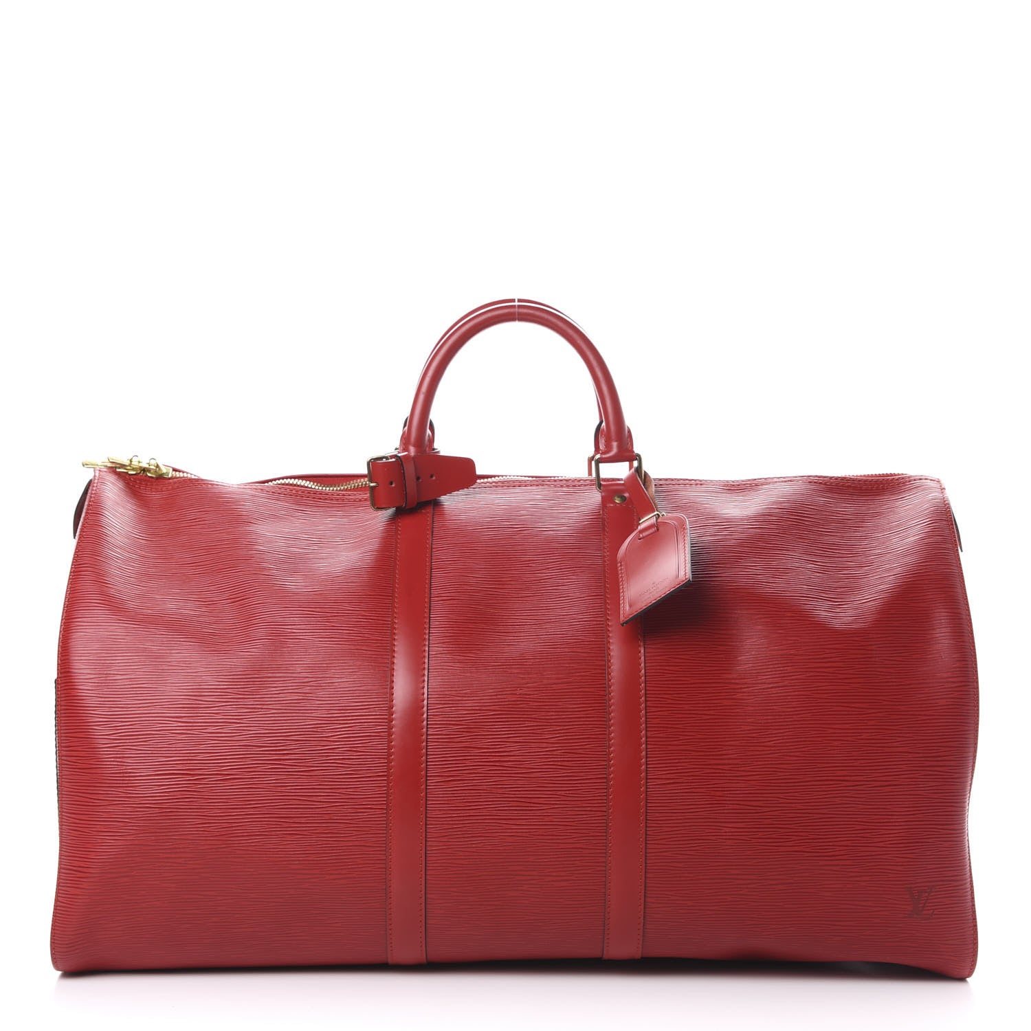 Louis Vuitton Epi Keepall 55 Castillan Red 1 of 16