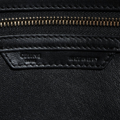 Celine Smooth Calfskin Mini Luggage Black 6 of 9