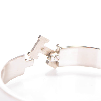 Hermes Enamel Narrow Clic Clac H Bracelet PM White 4 of 7