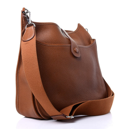 Hermes Taurillon Clemence Evelyne III GM Gold 3 of 10