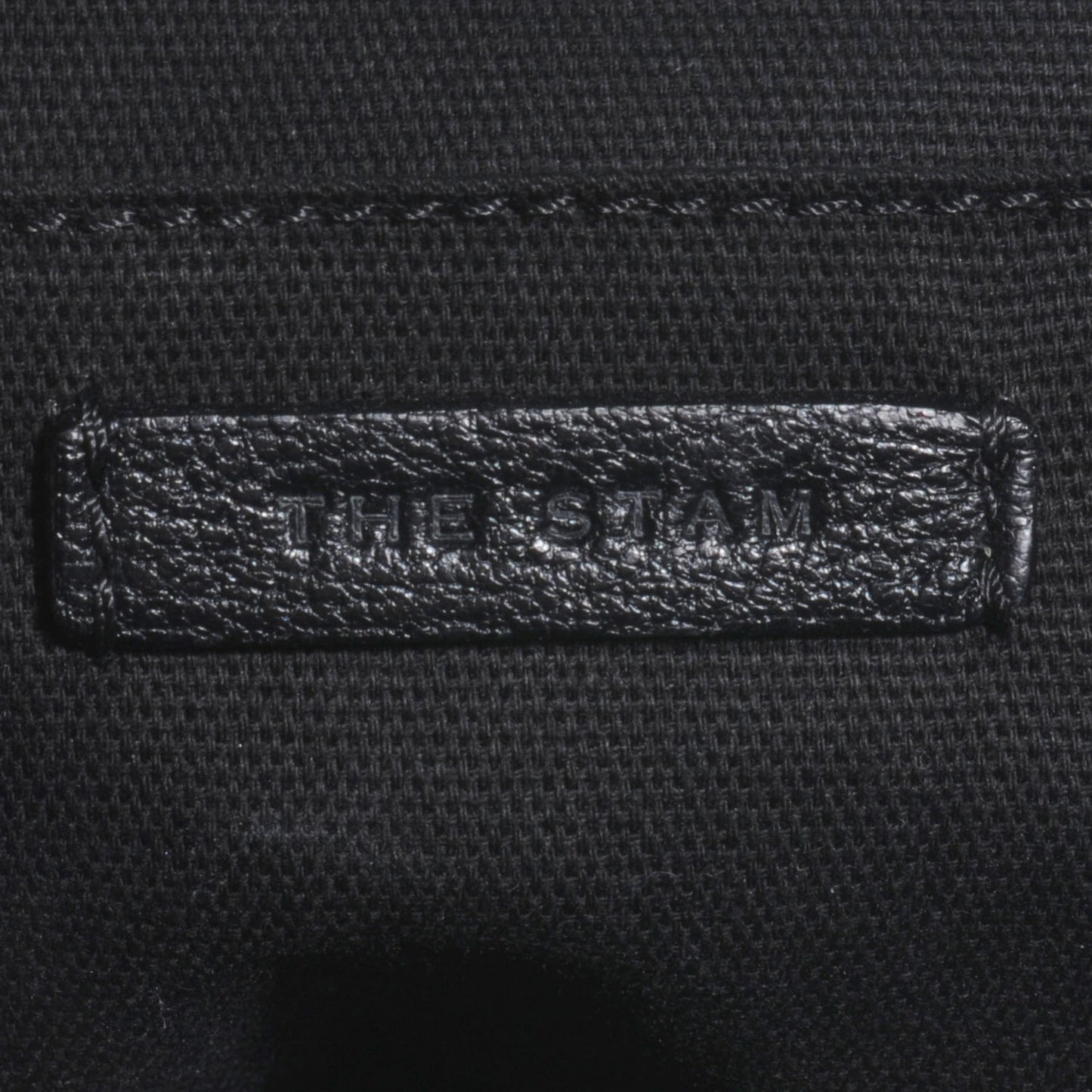 Quilted Leather Stam Black