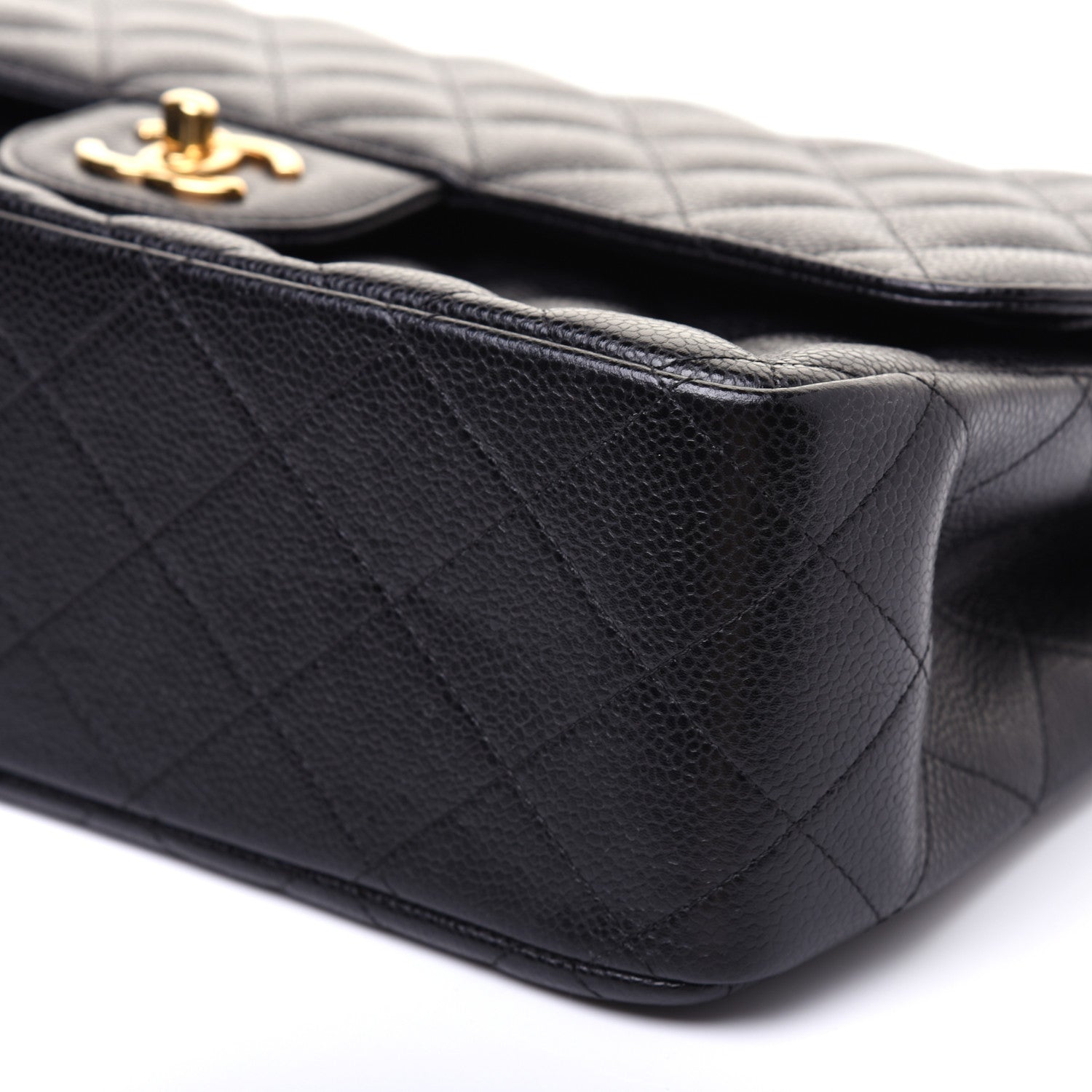 Chanel Caviar Quilted Jumbo Double Flap Black 7 of 14