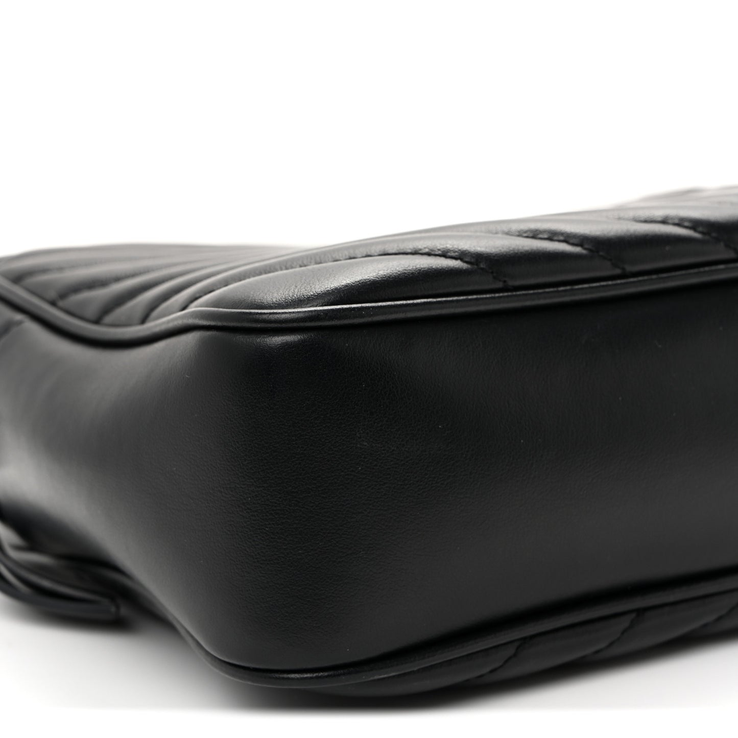 Calfskin Matelasse Monogram Lou Camera Bag Black