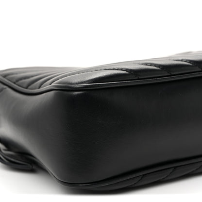 Saint Laurent Calfskin Matelasse Monogram Lou Camera Bag Black 9 of 10