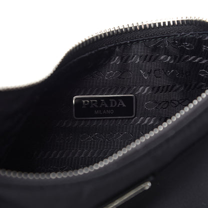Prada Nylon Re-Edition 2005 Shoulder Bag Black 8 of 12