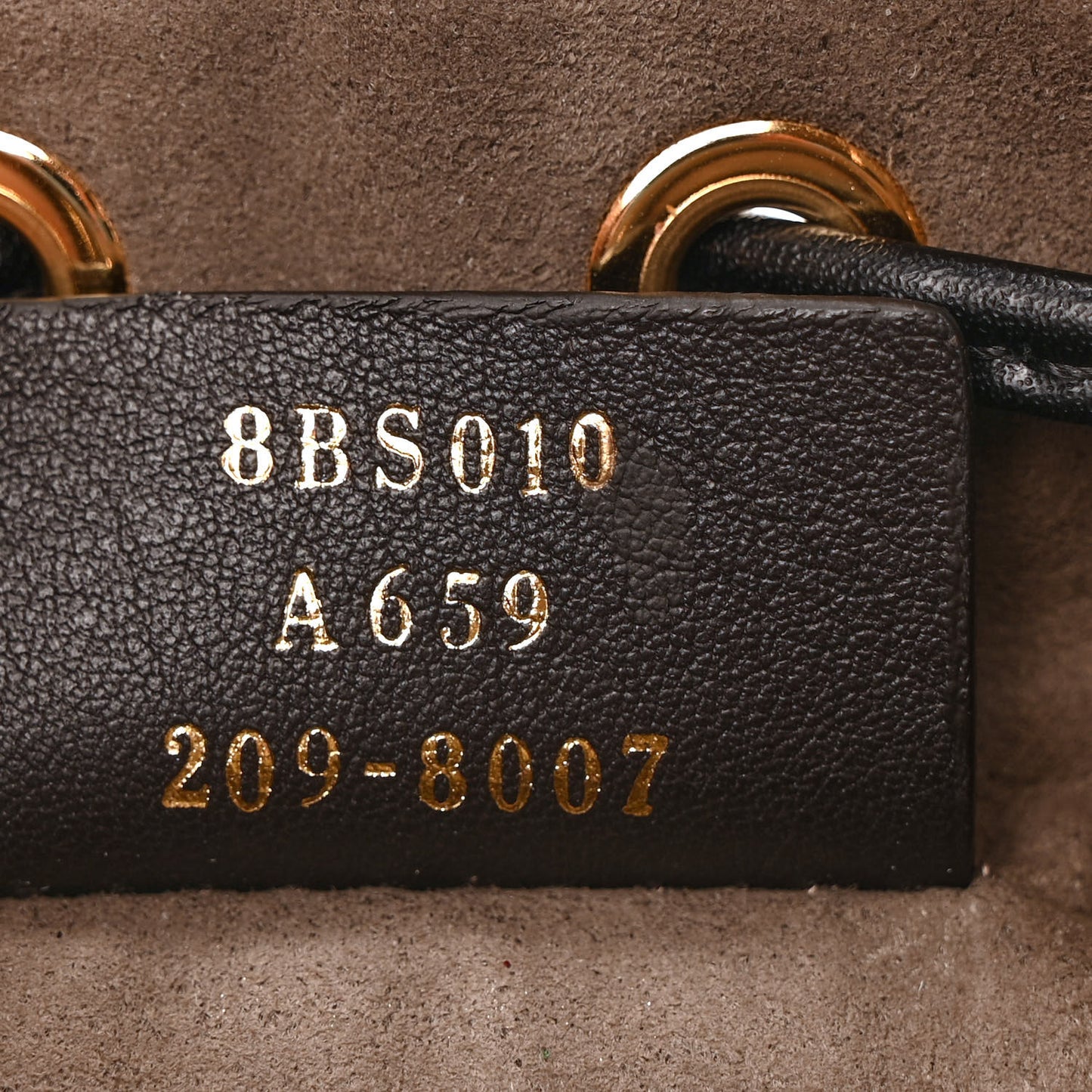 Vitello Liberty F is Fendi Bi-Color FF 1974 Embossed Mini Mon Tresor Bucket Bag Maya Black
