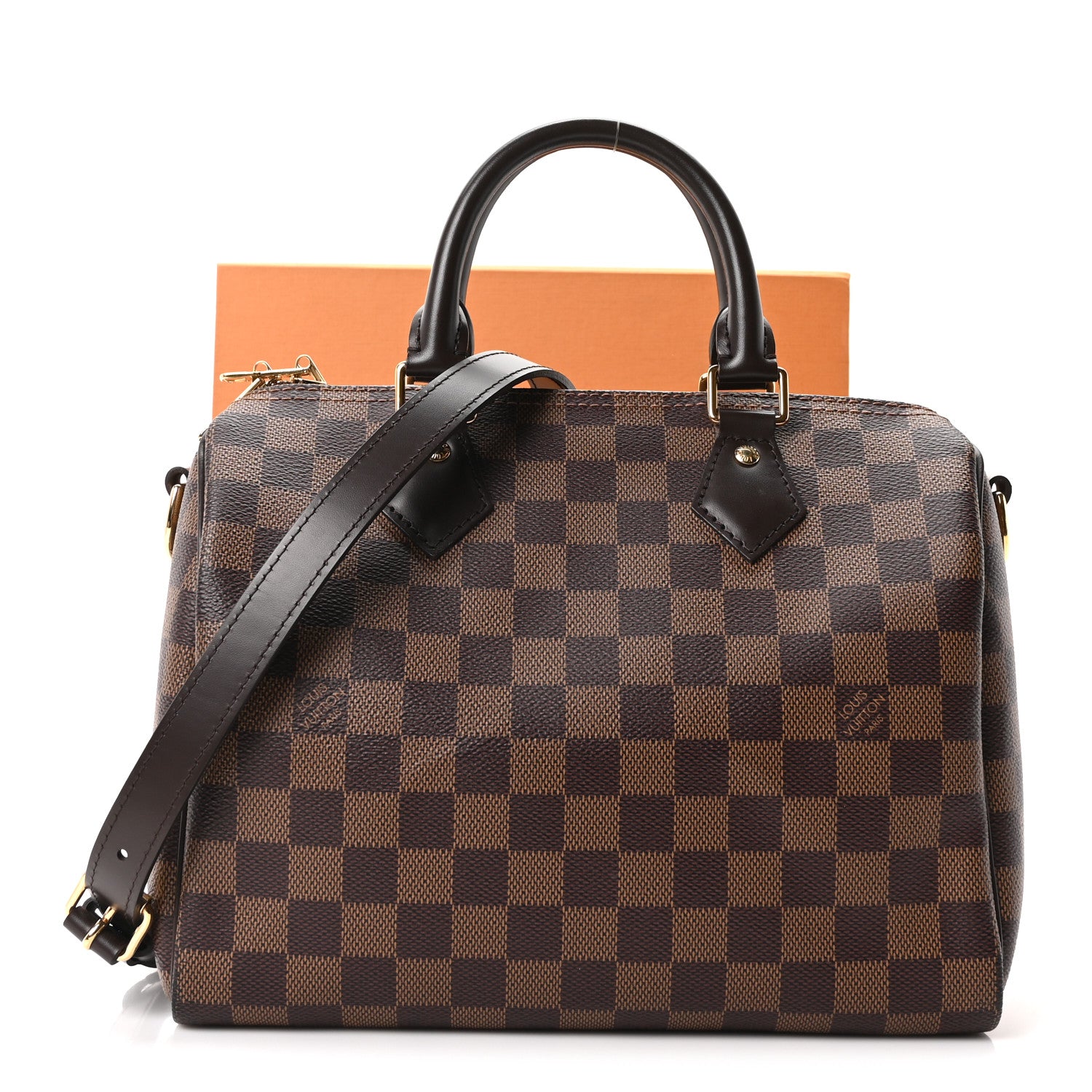 Louis Vuitton Damier Ebene Speedy Bandouliere 25 10 of 10
