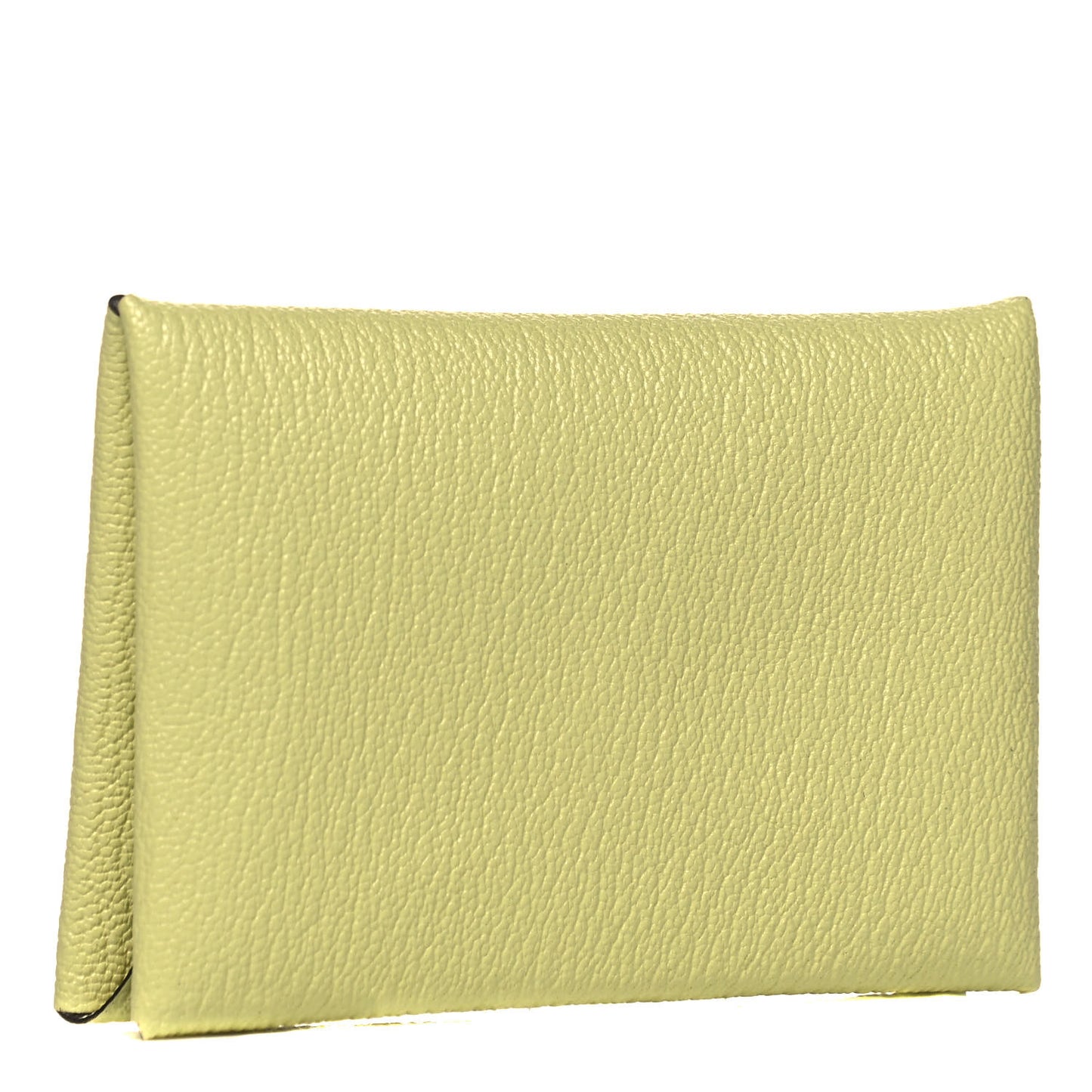 Chevre Mysore Verso Calvi Card Case Jaune Bourgeon Nata