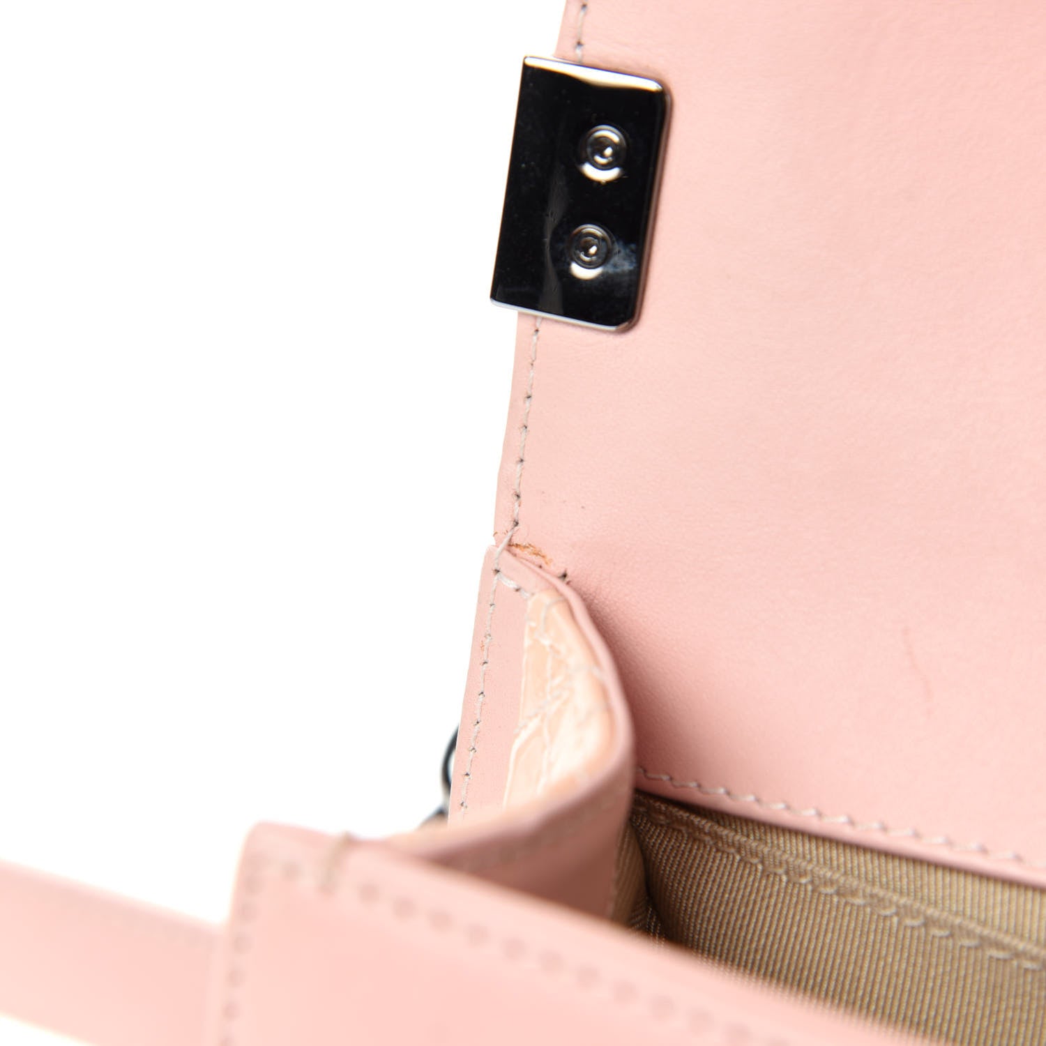 Chanel Patent Chevron Quilted Medium Boy Flap Light Pink 14 of 18