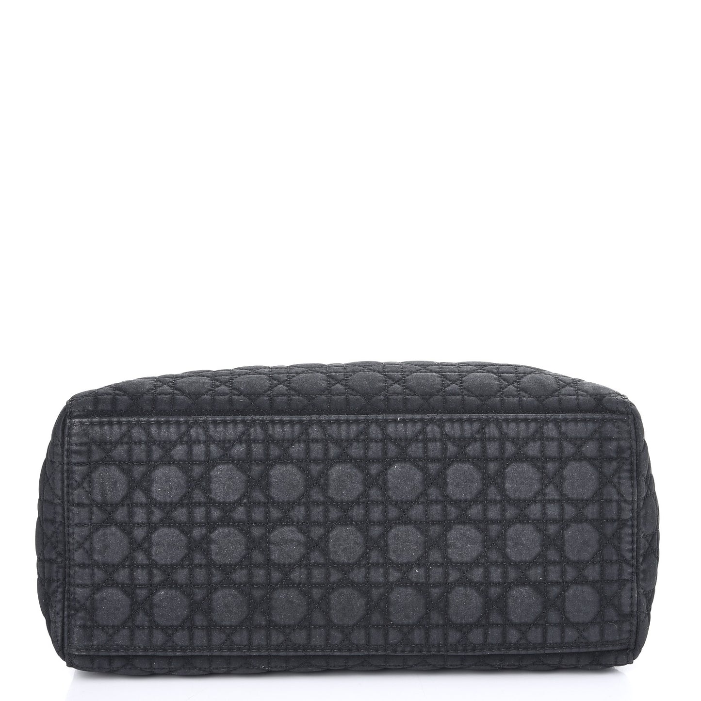 Nylon Cannage Medium Lady Dior Black