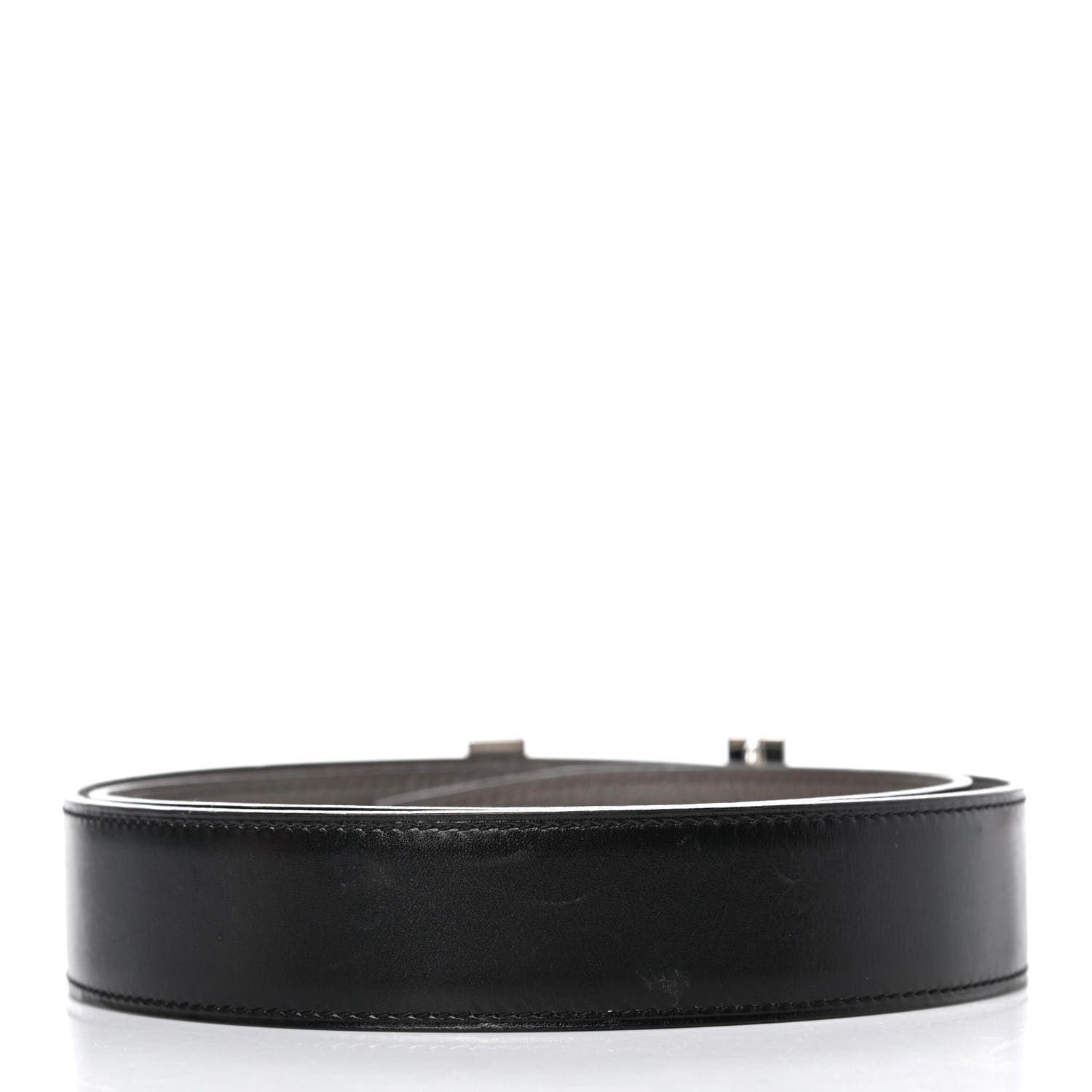 Hermes Box Togo 32mm Quizz H Belt 85 Black Etain 2 of 4