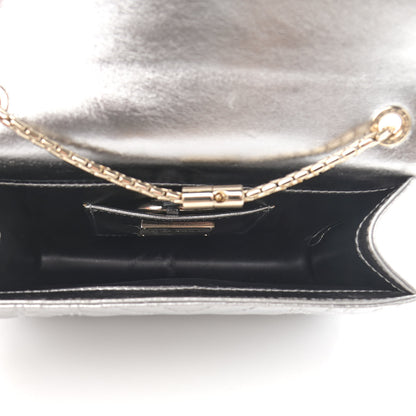 Bulgari Metallic Calfskin Quilted Serpenti Forever Shoulder Bag Silver 5 of 11