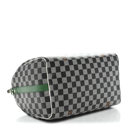 Louis Vuitton Damier Speedy Bandouliere 30 Black White 4 of 9