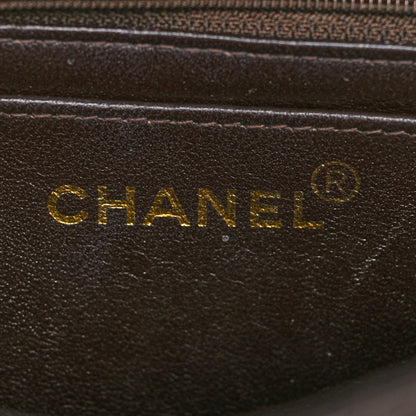 Chanel Lambskin Quilted Mini Square Flap Bag Dark Brown 6 of 13