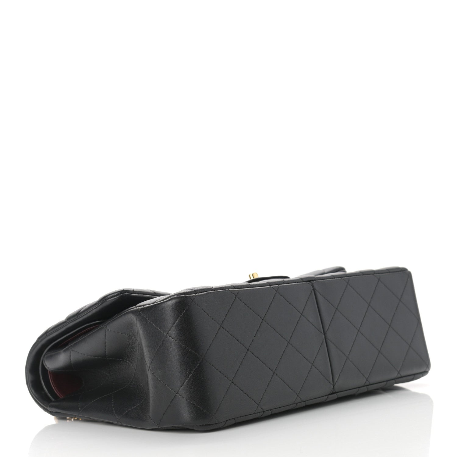 Chanel Lambskin Quilted Jumbo Double Flap Black 4 of 14