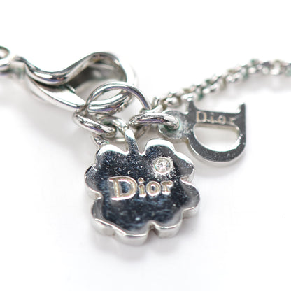 Christian Dior Crystal Dice Necklace Silver 5 of 5