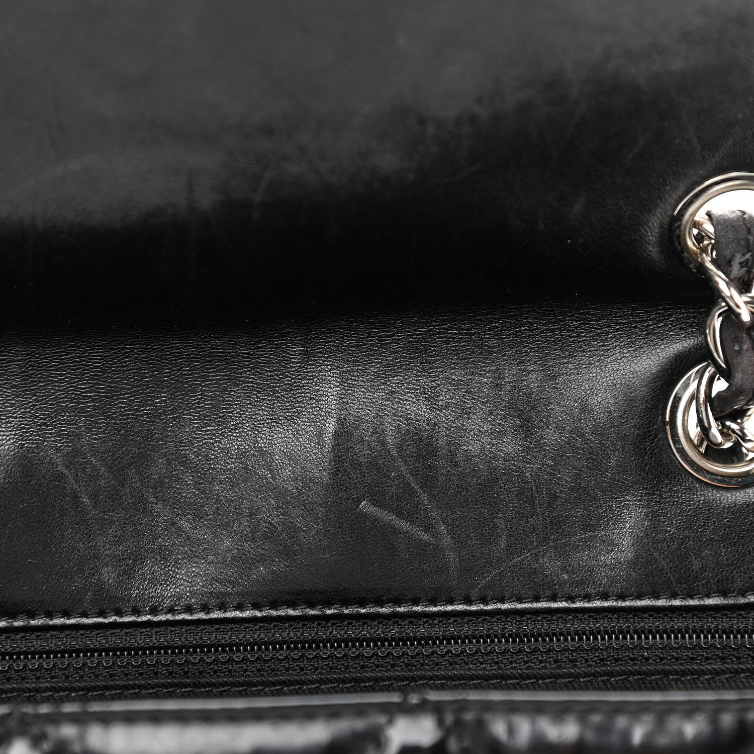 Chanel Vinyl Quilted In The Business Flap Bag Black 12 of 15