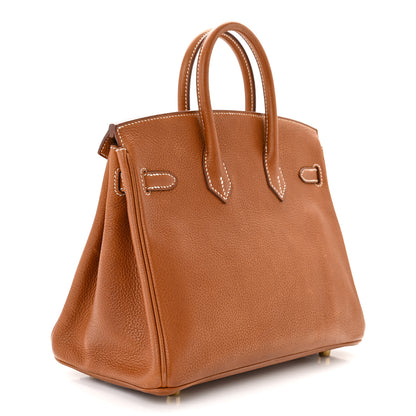 Hermes Natural Barenia Faubourg Birkin 25 Fauve 3 of 16