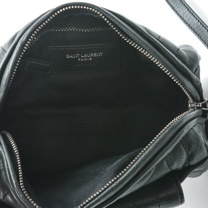Saint Laurent Lambskin Matelasse Monogram East West Rider Bag Black 5 of 6