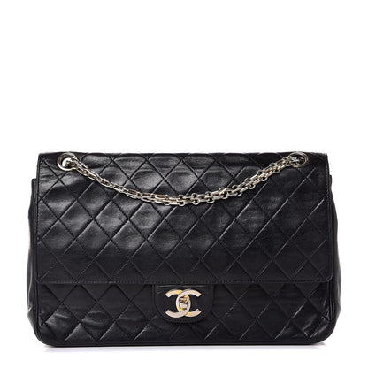Chanel Lambskin Medium Mademoiselle Chain Double Flap Black 1 of 7