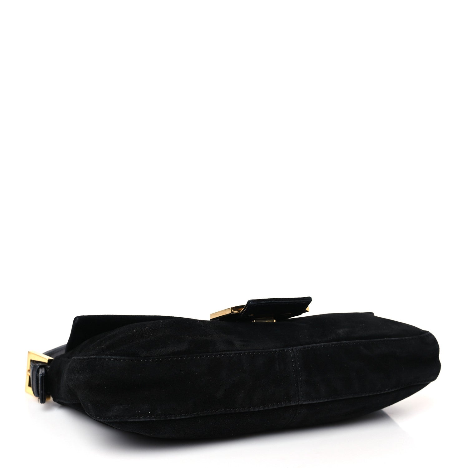 Fendi Suede Calfskin Baguette Black 4 of 10