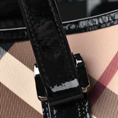 Burberry Nova Check Large Nickie Tote Black 10 of 10