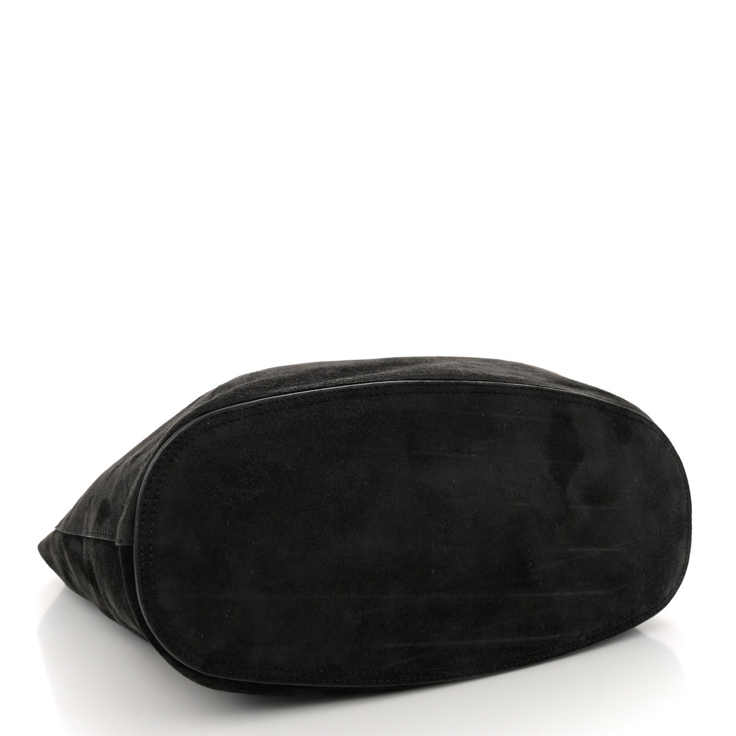 The Row Suede Bindle Bag Black 4 of 8